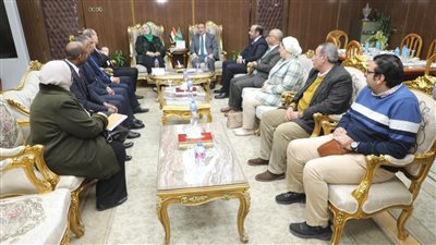 في يوم الوفاء، محافظ المنوفية يستقبل وزيرة التضامن ومحافظين سابقين