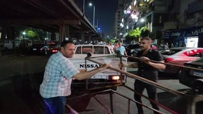 رفع 2300 حالة إشغال متنوعة وغلق 10 مقاهي في جنوب الجيزة 