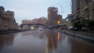 هطول أمطار غزيرة فى محافظة الإسكندرية (صور)