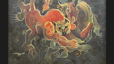 أعمال الراحل محمد مكاوي في حوار بصري بمركز الجزيرة