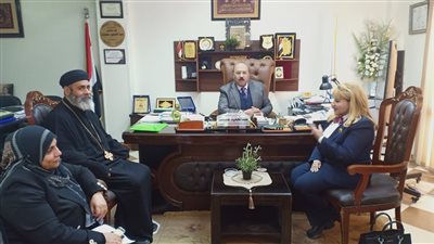 رئيس مياه القناة يوجه بسرعة توصيل الخدمة لكنيسة الأنبا شنودة بالقنطرة غرب