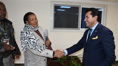 أشرف صبحي يلتقي وفد المجلس الرياضي بالاتحاد الأفريقي بسبب دورة الألعاب 2027