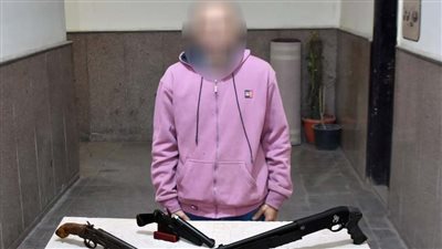 ضبط عامل بحوزته 7 قطع أسلحة نارية في البدرشين 