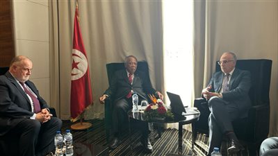 سويلم يلتقي وزير الأشغال العامة الإندونيسي ورئيس المجلس العالمي للمياه على هامش منتدى البحر المتوسط 