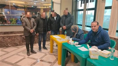 إجراء تحاليل المخدرات للموظفين والعاملين بمحافظة الدقهلية 