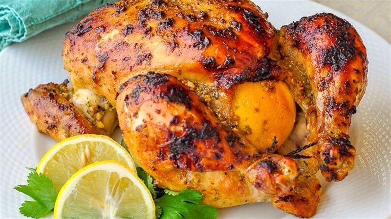 الدجاج المشوي بالبرتقال،