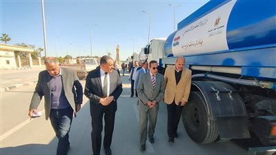 5 سيارات مياه فنطاس من التضامن الاجتماعي لشمال سيناء 