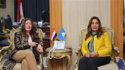 محافظ دمياط تبحث مع سفيرة الولايات المتحدة سُبل تعزيز التعاون 
