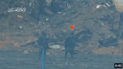 رصاصة واحدة تكفي، لحظة قنص ضابط إسرائيلي فى غزة (فيديو)