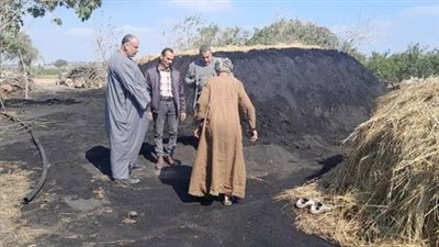 البيئة: تحرير محاضر لأصحاب مكامير الفحم العشوائية بالبحيرة