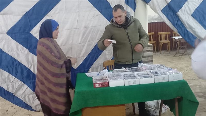 جانب من القافلة السكانية