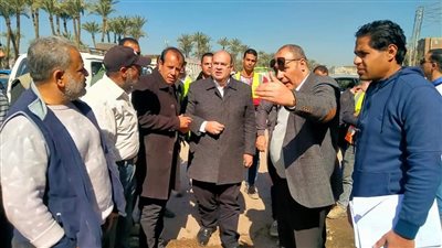 نائب محافظ الجيزة يتفقد أعمال نقل المرافق المتعارضة مع مشروع كوبري السيارات بالمرازيق (صور)