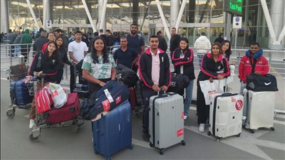 الريشة الطائرة، وصول منتخبات البطولة الأفريقية إلى القاهرة