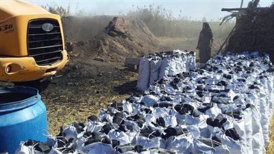 إزالة 10 مكامير فحم غير مرخصة في القنطرة شرق الإسماعيلية (صور) 