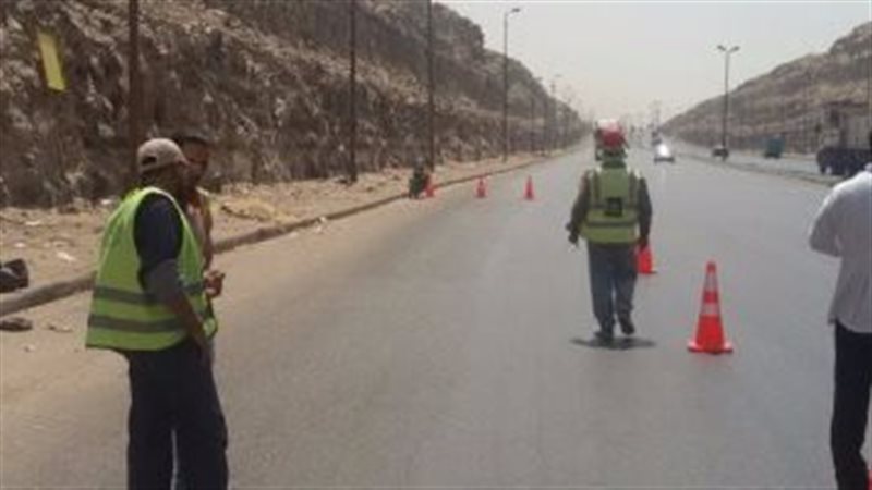 غلق طريق بالجيزة،