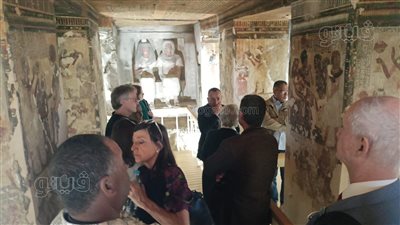 الصور الأولى لمقبرة TT49 نفرحتب كاتب الملك آمون بعد ترميمها في الأقصر