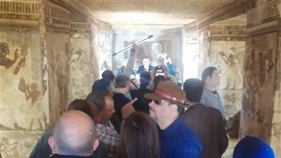 قبل افتتاحها.. وزيري يستعرض اللمسات النهائية لترميم مقبرة نفر حتب بالأقصر (فيديو وصور)