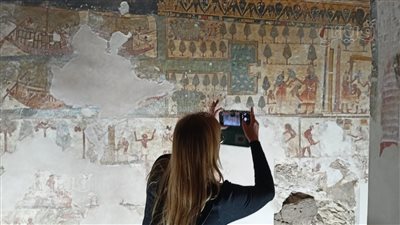 25 صورة ترصد سحر وجمال النقوش الفرعونية لمقبرة نفر حتب في الأقصر