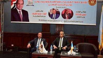 110 عقود عمل لذوي همم بشركات قطاع خاص بمحافظة الإسكندرية 