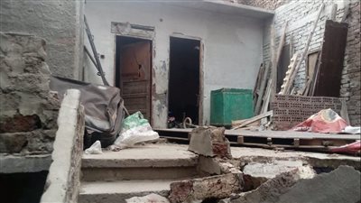 انهيار جزئي لـ أحد المنازل في الدقهلية 