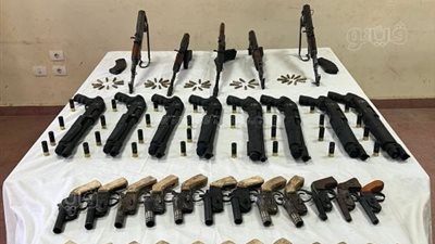 ضبط 25 قضية مخدرات و53 سلاحا ناريا في أسيوط وأسوان ودمياط والإسكندرية 