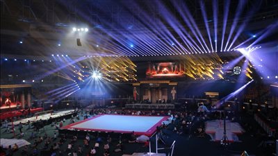 الجمباز، اليوم حفل افتتاح بطولة كأس العالم بالقاهرة