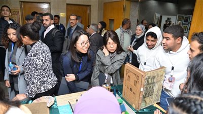 افتتاح المعرض الثقافي المصري - الياباني بجامعة أسيوط 