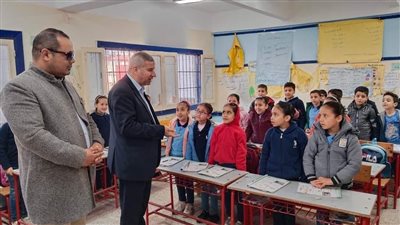 وكيل تعليم دمياط يتفقد سير العملية التعليمية بإدارة ميت أبو غالب (صور)