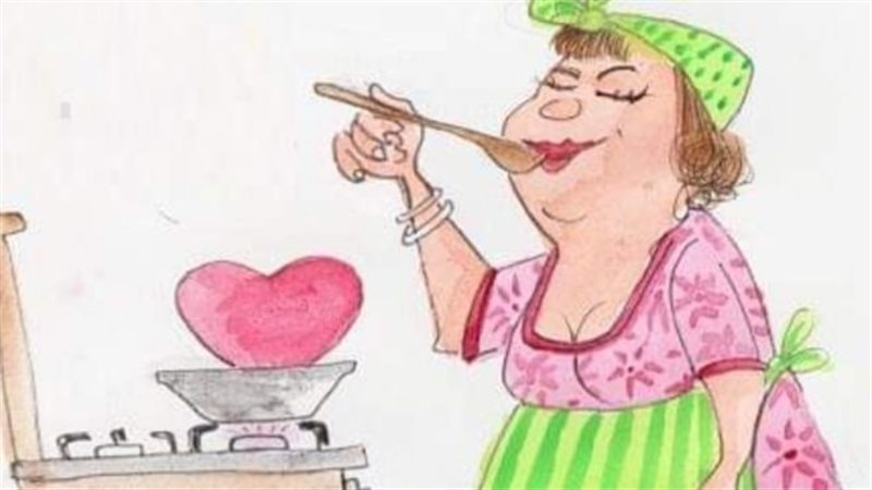 الفلانتين في كاريكاتير،