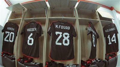 دوري أبطال أفريقيا، غرف خلع ملابس الأهلي قبل مواجهة شباب بلوزداد (صور)