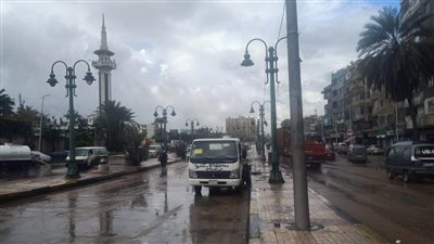 محافظ الإسكندرية يشدد على تصريف مياه الأمطار من الشوارع 