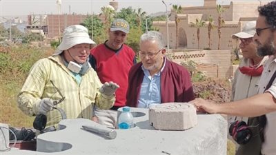 رئيس التنمية الثقافية يتفقد ورشة سيمبوزيوم أسوان للنحت (صور)