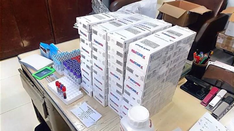 جانب من المضبوطات،