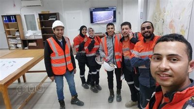 تدريب طلاب كلية علوم الأرض بجامعة بني سويف بمنجم السكري 