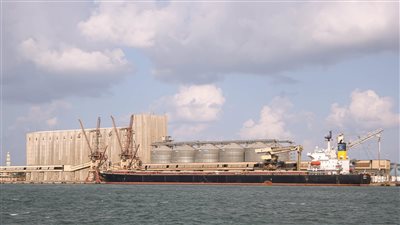 ميناء دمياط يستقبل 53 ألف طن قمح لصالح هيئة السلع التموينية