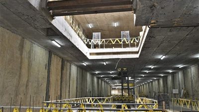 النقل تنشر تقريرا مصورا لأعمال تنفيذ محطة النصر بالخط الرابع للمترو (صور)