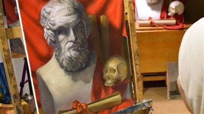 حبيبة بنت الصف، لوحاتها أثبتت أن الأزهر لا يحارب الفن (صور)