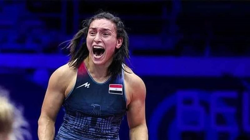 سمر حمزة بطلة المصارعة،