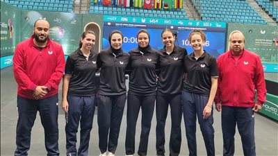 تنس الطاولة، فوز منتخب السيدات على أوكرانيا في بطولة العالم