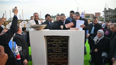 محافظ الغربية يضع حجر الأساس لمدرسة محمد أحمد أغا الابتدائية بالمحلة الكبرى (صور)
