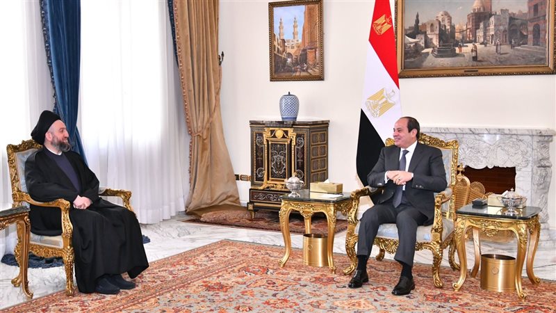 السيسي خلال استقبال