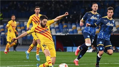 دوري أبطال أوروبا، تعادل إيجابي بين برشلونة ونابولي في ذهاب دور الـ 16