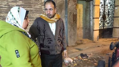 إصلاح هبوط أرضي في رشيد بالبحيرة