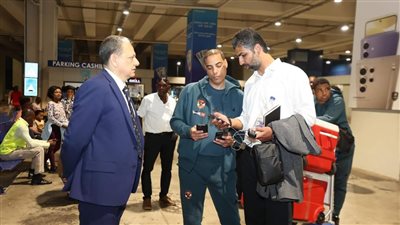 الأهلي يؤدي مرانه في غانا عصر اليوم 