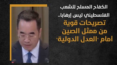 الكفاح المسلح للشعب الفلسطيني ليس إرهابا.. تصريحات قوية من ممثل الصين أمام 
