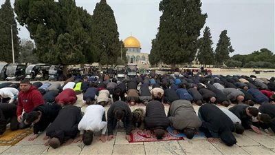 قوات الاحتلال تعتدي على المصلين بالضرب قرب المسجد الأقصى (صور)