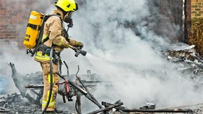 أقوال مالك ورشة ميكانيكا سيارات نشب بها حريق