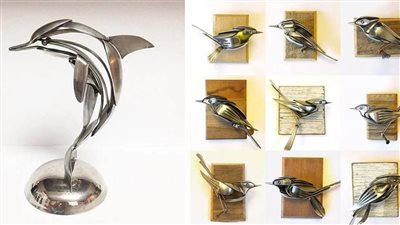 فنان أمريكي يصنع تماثيل من 