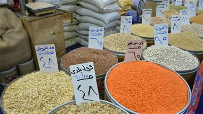  تبدأ من 20 جنيها، أسعار البهارات والبقوليات بمعرض أهلا رمضان في العمرانية (صور)