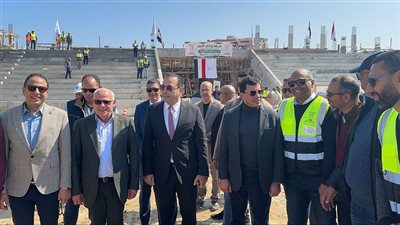 النادي المصري يعلن انتهاء 65 % من الأعمال الإنشائية بالاستاد الجديد